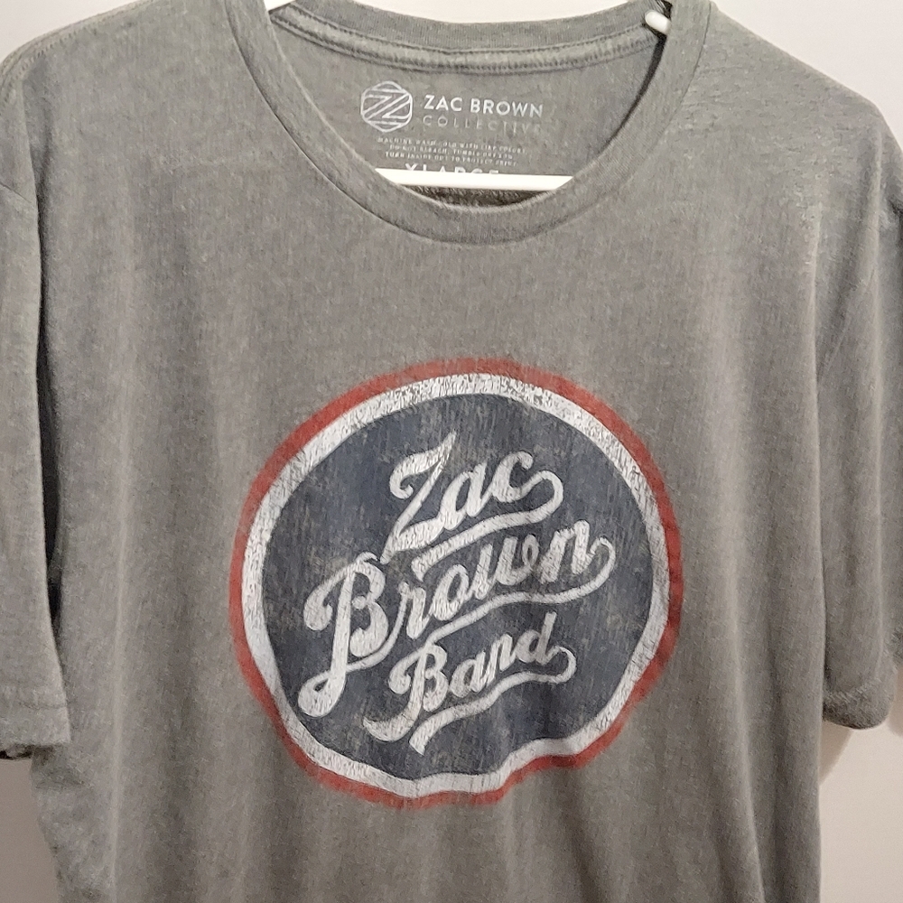 Zac Brown Band The Owl Tour 2020 MMXIX Concert Shirt Heather Grey Mens Size XL